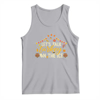 Funny Thanksgiving Ice Hockey Gift Tank Top Lets Talk Turkey On The Ice - Wonder Print Shop
