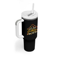Funny Thanksgiving Ice Hockey Gift Tumbler With Handle Lets Talk Turkey On The Ice - Wonder Print Shop