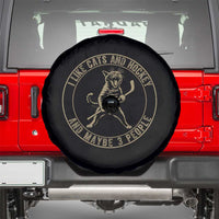 Vintage I Like Cats And Hockey And Maybe Three People Funny Gift Spare Tire Cover - Wonder Print Shop