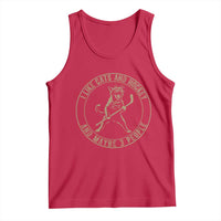 Vintage I Like Cats And Hockey And Maybe Three People Funny Gift Tank Top - Wonder Print Shop