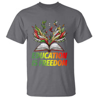 Education Is Freedom T Shirt Inspirational Black Teacher Gift - Wonder Print Shop