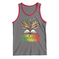 Education Is Freedom Tank Top Inspirational Black Teacher Gift - Wonder Print Shop