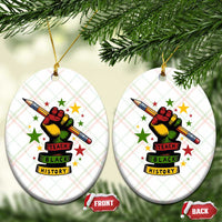 Teach Black History Education Pride Ceramic Ornament Black History Month - Wonder Print Shop