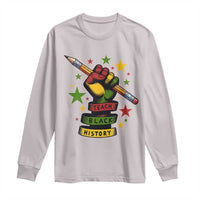 Teach Black History Education Pride Long Sleeve Shirt Black History Month - Wonder Print Shop