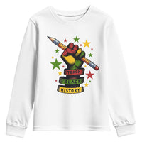 Teach Black History Education Pride Youth Sweatshirt Black History Month - Wonder Print Shop