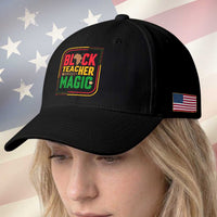 Black Teacher Magic Baseball Cap African American Pride Educator Gift