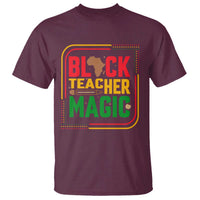 Black Teacher Magic T Shirt African American Pride Educator Gift - Wonder Print Shop