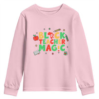 Inspirational Black Teacher Magic Youth Sweatshirt African American History Month - Wonder Print Shop