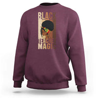 Black Teacher Magic Sweatshirt African American Pride Teacher Life - Wonder Print Shop