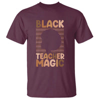 Black Teacher Magic T Shirt Empowering African American Pride Teacher Gift - Wonder Print Shop