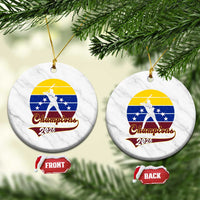 Vintage Venezuela 2026 Champions Ceramic Ornament Patriotic Baseball Pride Gift