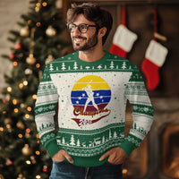 Vintage Venezuela 2026 Champions Ugly Christmas Sweater Patriotic Baseball Pride Gift