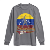 Vintage Venezuela 2026 Champions Long Sleeve Shirt Patriotic Baseball Pride Gift