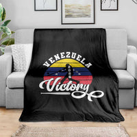 Venezuela 2026 Victory Baseball Throw Blanket Retro Softball Player Gift