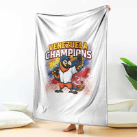 Venezuela Baseball Champions Throw Blanket Troupial Bird Patriotic Pride