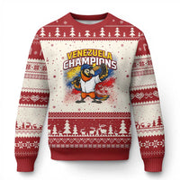 Venezuela Baseball Champions Ugly Christmas Sweater Troupial Bird Patriotic Pride