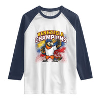 Venezuela Baseball Champions Raglan Shirt Troupial Bird Patriotic Pride