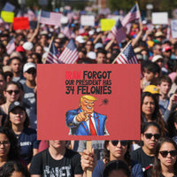Iran Forgot Our President Has 34 Felonies Protest Sign Funny Political Satire