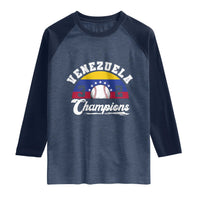 Venezuela 2026 Champions Raglan Shirt Vintage 7 Stars Flag Baseball Pride