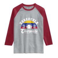 Venezuela 2026 Champions Raglan Shirt Vintage 7 Stars Flag Baseball Pride