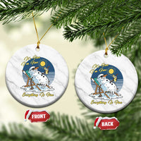 Melting Snowman Christmas In July Ceramic Ornament It Is Fine Everything Is Fine