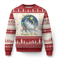 Melting Snowman Christmas In July Ugly Christmas Sweater It Is Fine Everything Is Fine