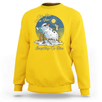 Melting Snowman Christmas In July Sweatshirt It Is Fine Everything Is Fine
