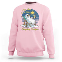 Melting Snowman Christmas In July Sweatshirt It Is Fine Everything Is Fine