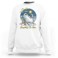 Melting Snowman Christmas In July Sweatshirt It Is Fine Everything Is Fine