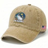 Melting Snowman Christmas In July Washed Cotton Baseball Cap It Is Fine Everything Is Fine