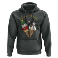 Christmas In July Ice Cream Snowman Graphic Hoodie Merry Meltmas