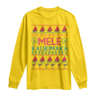 Mele Kalikimaka Long Sleeve Shirt Hawaiian Ugly Christmas Sweater