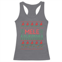 Mele Kalikimaka Racerback Tank Top Hawaiian Ugly Christmas Sweater
