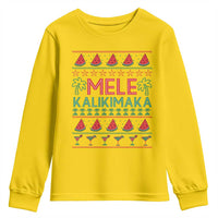 Mele Kalikimaka Youth Sweatshirt Hawaiian Ugly Christmas Sweater