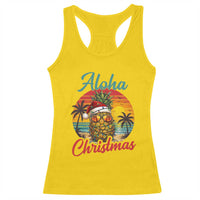 Aloha Tropical Pineapple Christmas Racerback Tank Top Vintage Beach Xmas Gift