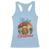 Aloha Tropical Pineapple Christmas Racerback Tank Top Vintage Beach Xmas Gift