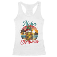 Aloha Tropical Pineapple Christmas Racerback Tank Top Vintage Beach Xmas Gift