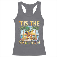 Tis The Sea Sun Racerback Tank Top Dabbing Pineapple Summer Vacation Gift