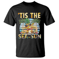 Tis The Sea Sun T Shirt Dabbing Pineapple Summer Vacation Gift