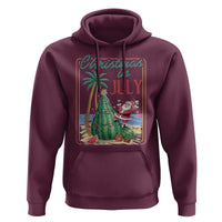 Christmas In July Hoodie Funny Santa Watermelon Xmas Tree