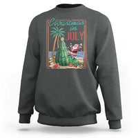 Christmas In July Sweatshirt Funny Santa Watermelon Xmas Tree