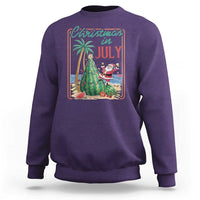 Christmas In July Sweatshirt Funny Santa Watermelon Xmas Tree
