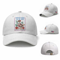 Funny Hawaiian Beach Vacation Graphic Baseball Cap Tropical Goose On The Loose