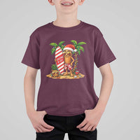 Funny Tung Tung Sahur Christmas In July T Shirt For Kid Beach Party Vacation
