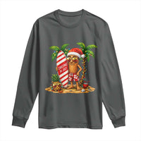 Funny Tung Tung Sahur Christmas In July Long Sleeve Shirt Beach Party Vacation