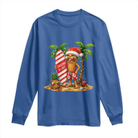 Funny Tung Tung Sahur Christmas In July Long Sleeve Shirt Beach Party Vacation