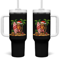 Funny Tung Tung Sahur Christmas In July Tumbler With Handle Beach Party Vacation