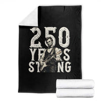 Vintage Abraham Lincoln Playing Guitar Throw Blanket 250 Years Strong