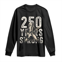 Vintage George Washington Playing Guitar Long Sleeve Shirt 250 Years Strong
