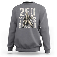 Vintage George Washington Playing Guitar Sweatshirt 250 Years Strong